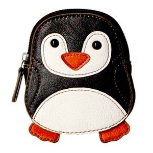 Harriet~ penguin coin purse